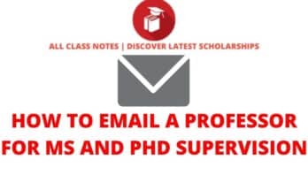 How to Email a Professor
