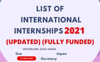 List of International Internships
