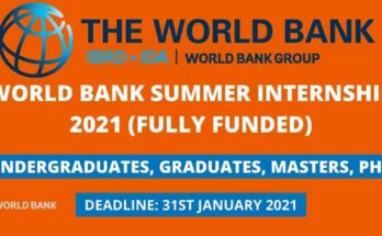 World Bank Summer Internship