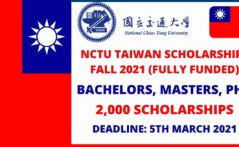 NCTU University Taiwan Scholarships