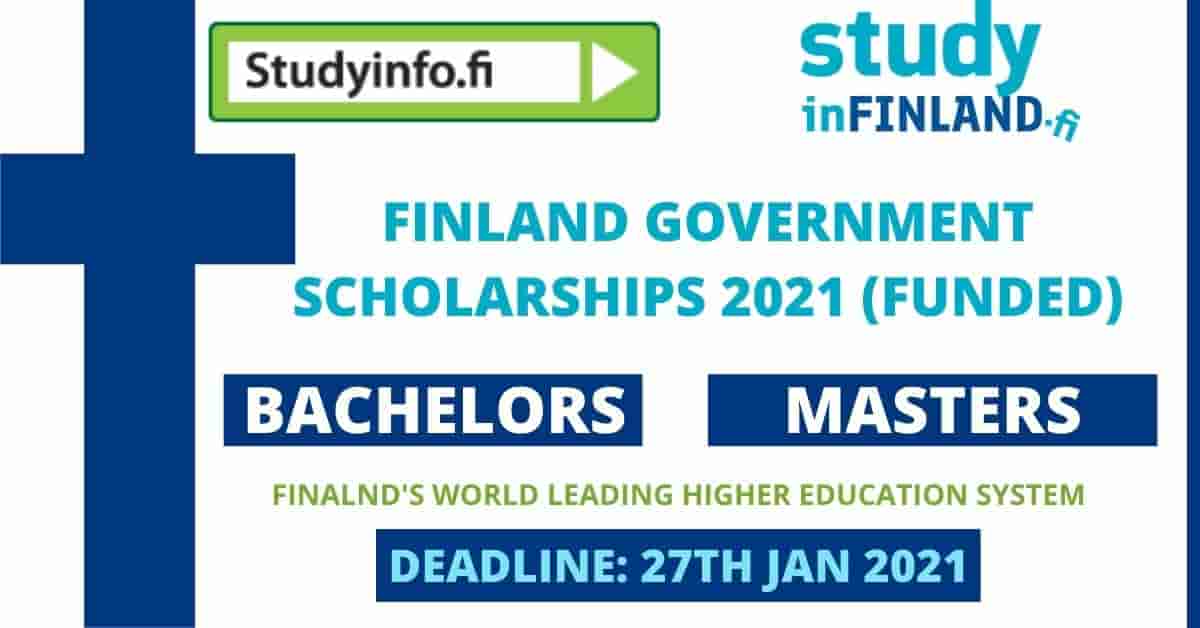 Finland Government Scholarships 2021 BS, MS Fully Funded