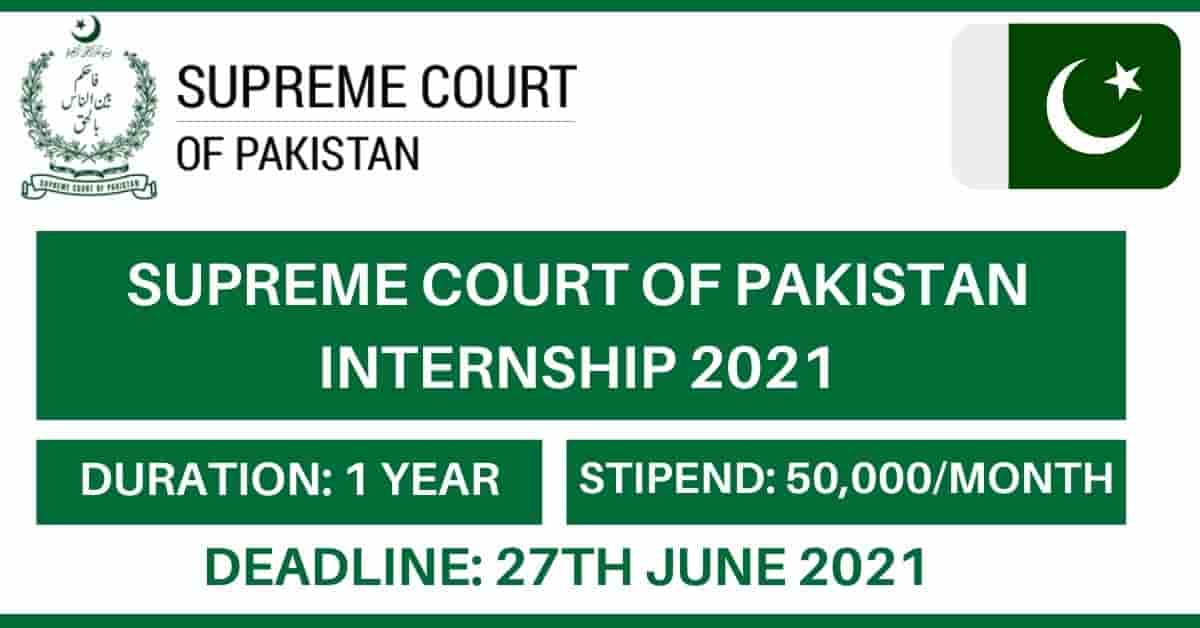 Supreme Court of Pakistan Internship