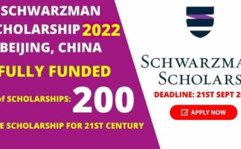 Schwarzman Scholarship 2022