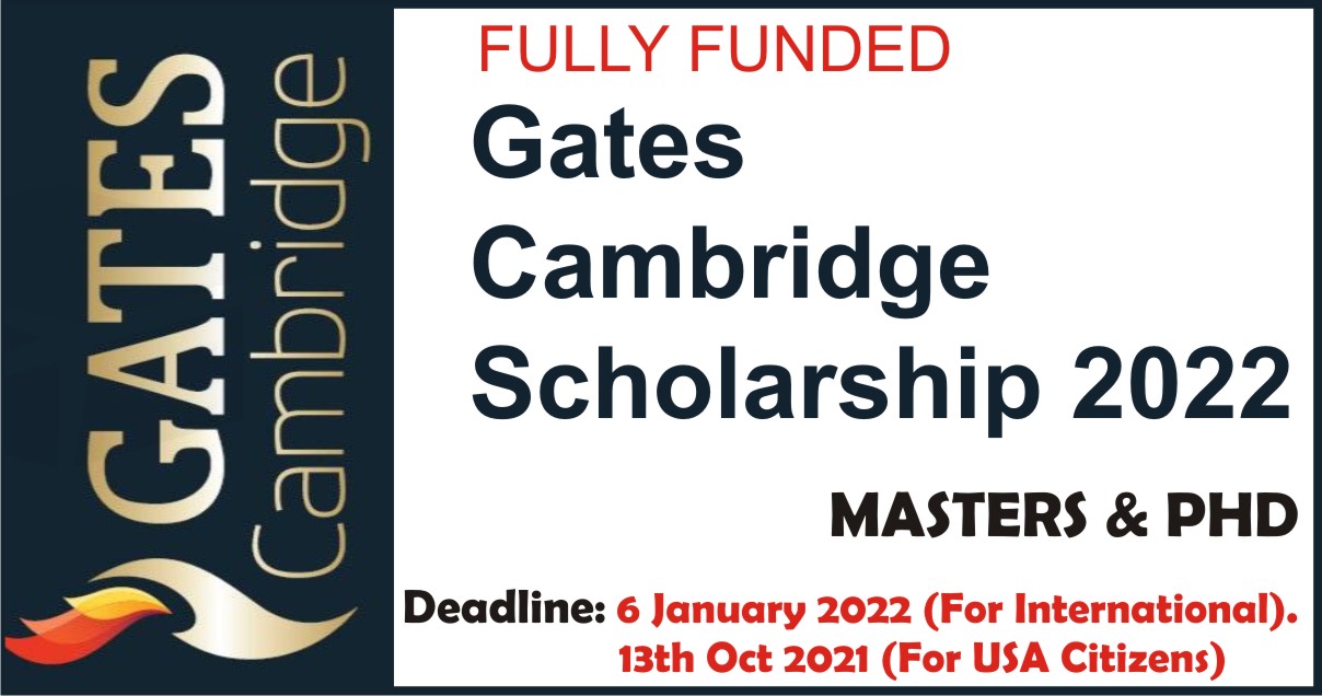 Gates Cambridge Scholarship 2022 | Fully Funded