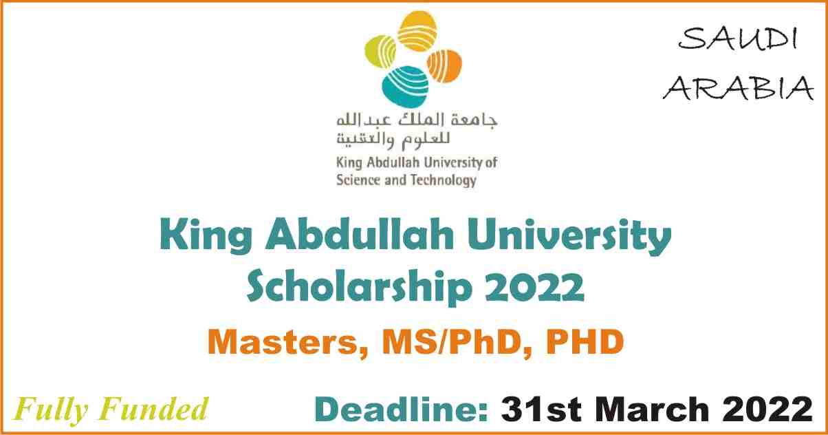 King Abdullah University Scholarship 2022 Fully Funded   5 11zon 1 