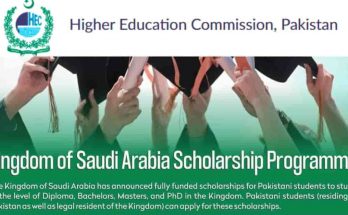 HEC Kingdom of Saudi Arabia Scholarships