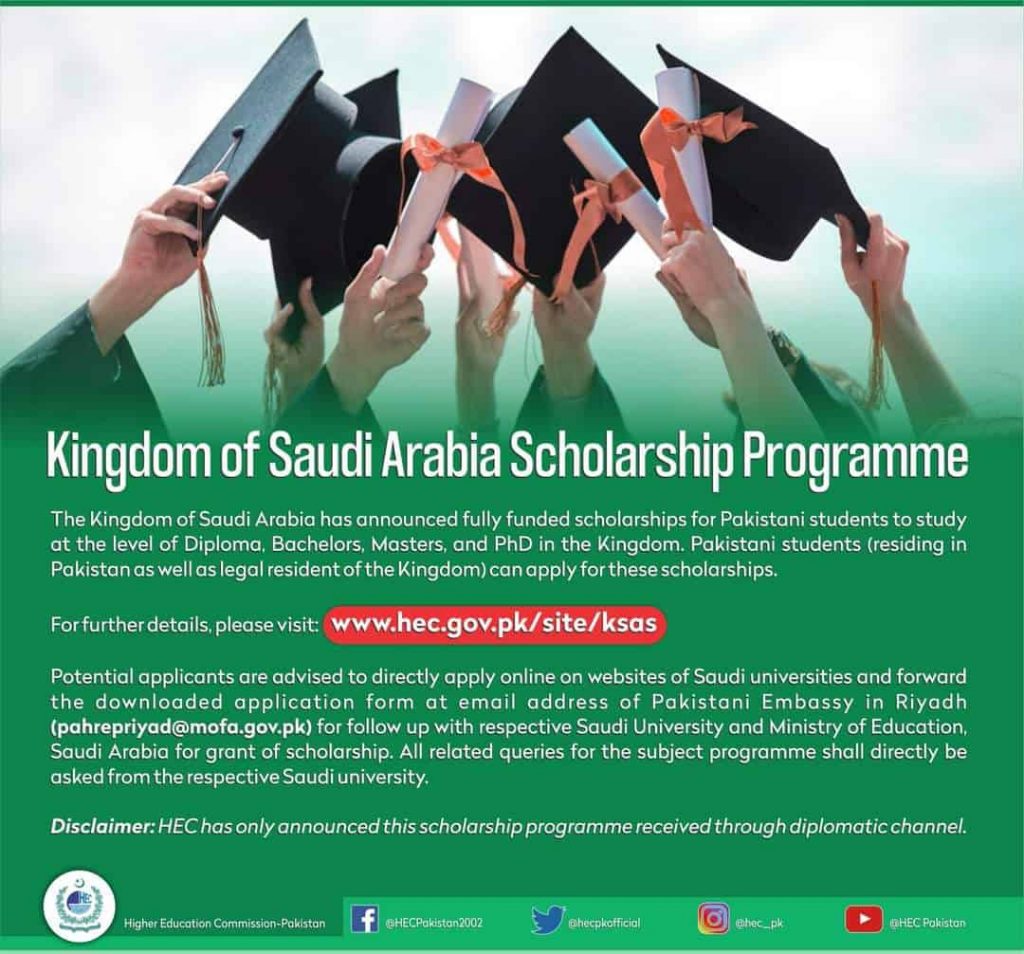 saudi arabia phd scholarships 2022