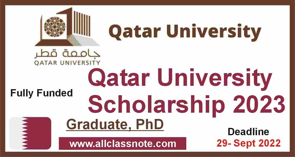 Qatar University Scholarship 2023 (Fully Funded)