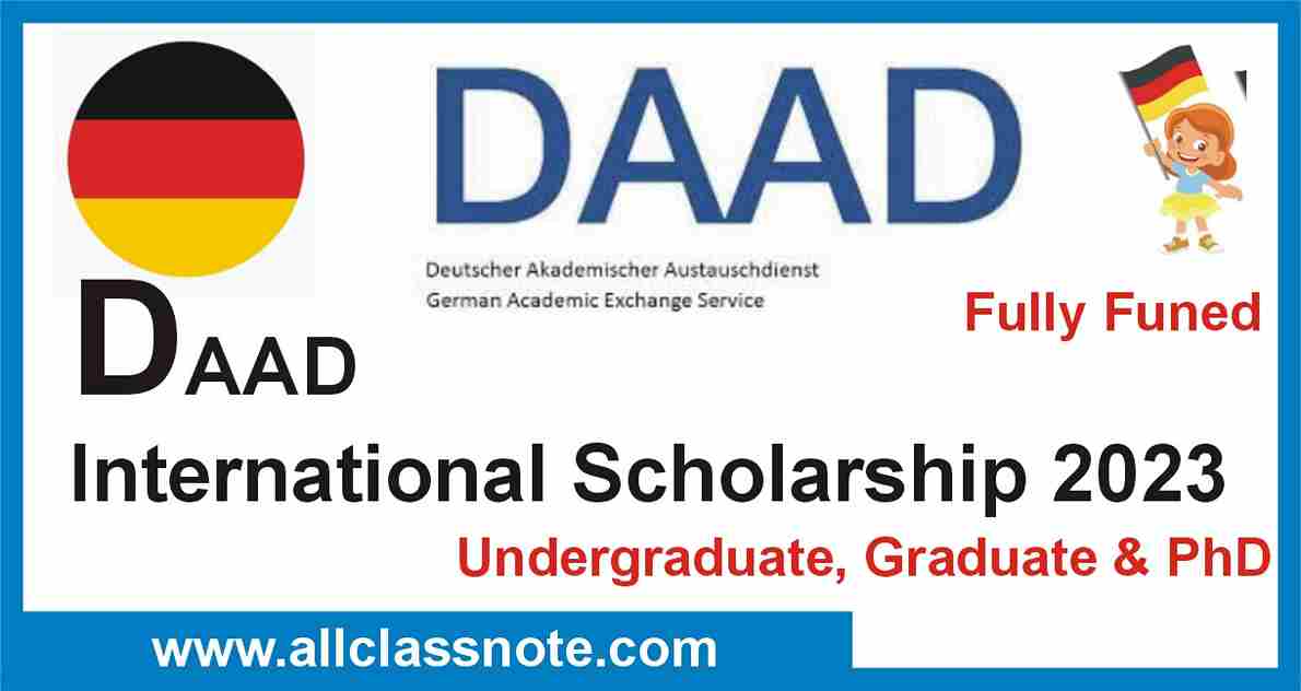 DAAD International Scholarship 2023 (Fully Funded)