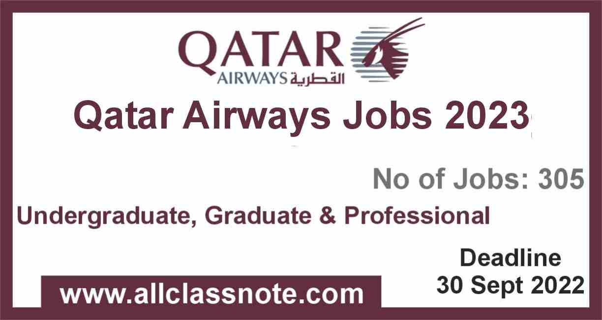Qatar Airways Jobs 2023 (Apply Now)