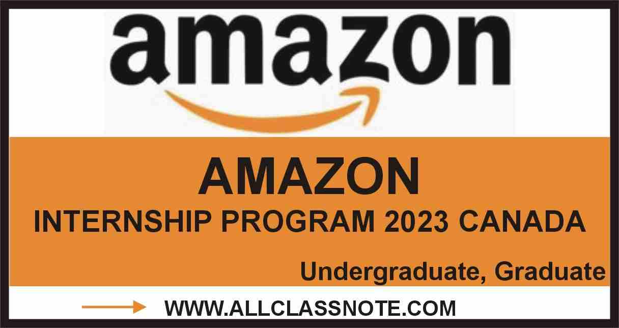 Amazon Internship Program 2023 Canada