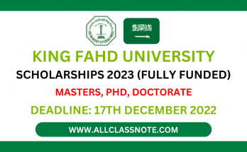 King Fahd University Scholarships 2023