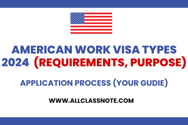 American Work Visa Types 2024