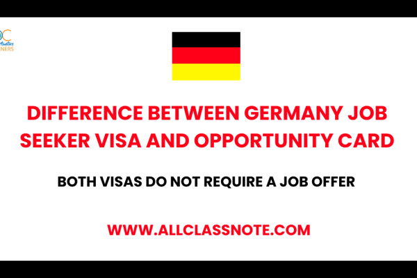 Difference Between Germany Job Seeker Visa and Opportunity Card