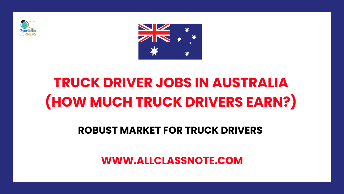 Truck Driver Jobs in Australia